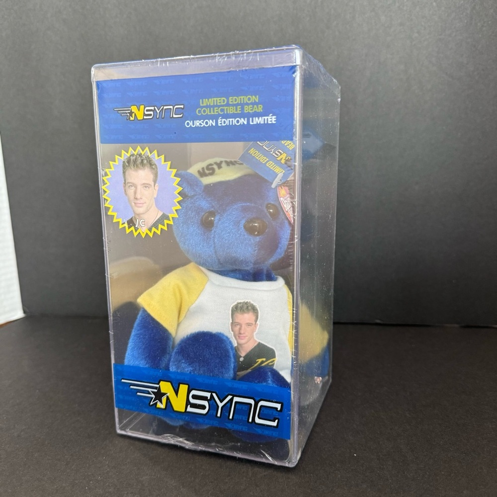N Sync Limited Edition Collectible Bear JC Chasez #8519 / 25000 NSA New…